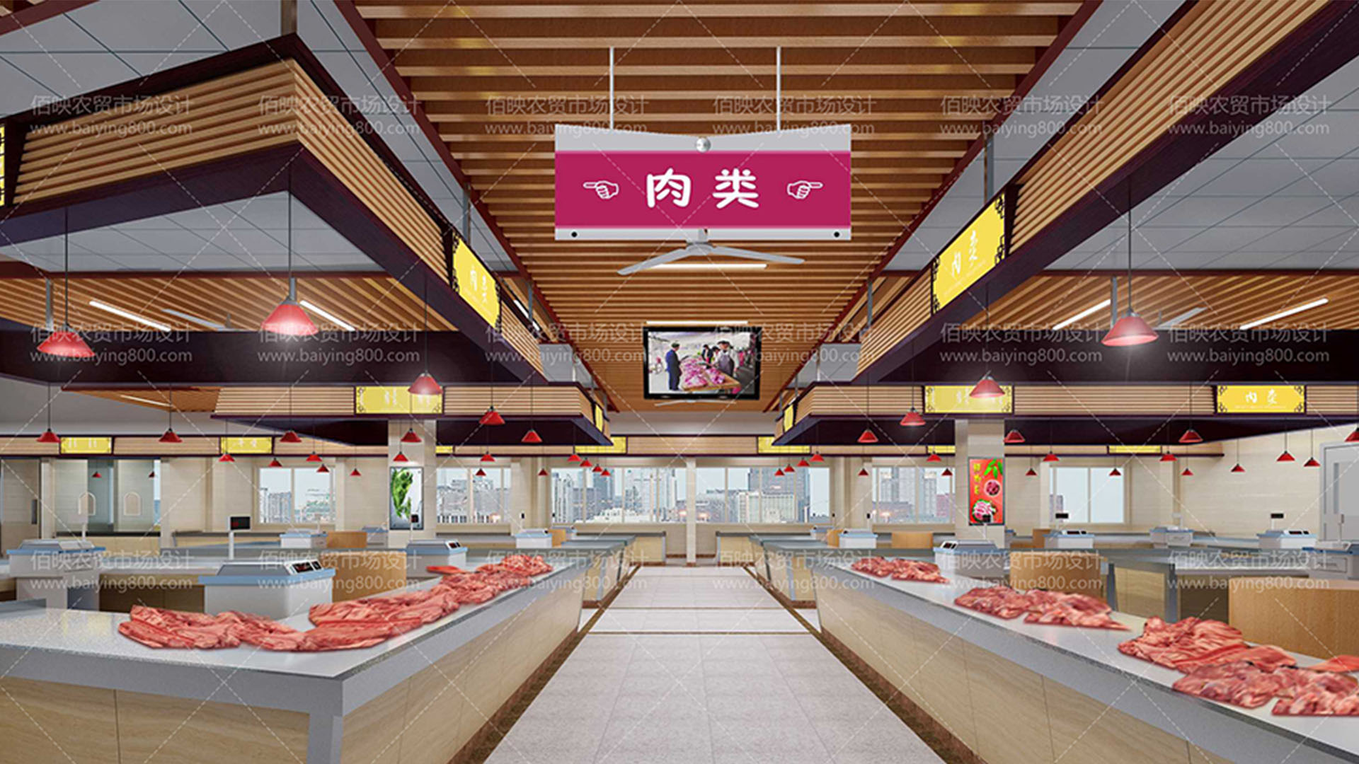 菜市場(chǎng)提升改造，整體風(fēng)格煥然一新